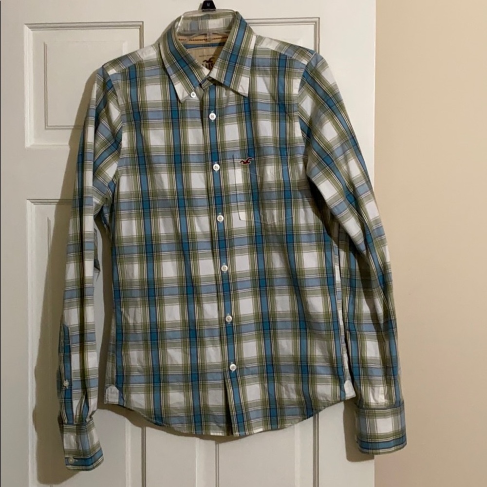 Nice men’s 100% cotton hollister shirt